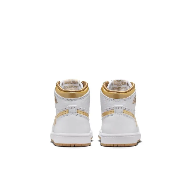 Jordan Brand Jordan 1 Retro High OG ‘Metallic Gold’ (Preschool) White (FD2597-107)