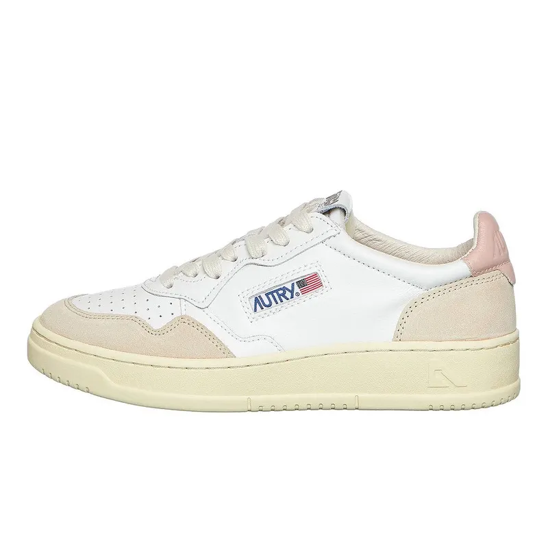 Autry Medalist Low White / Pink (AULWLS37)