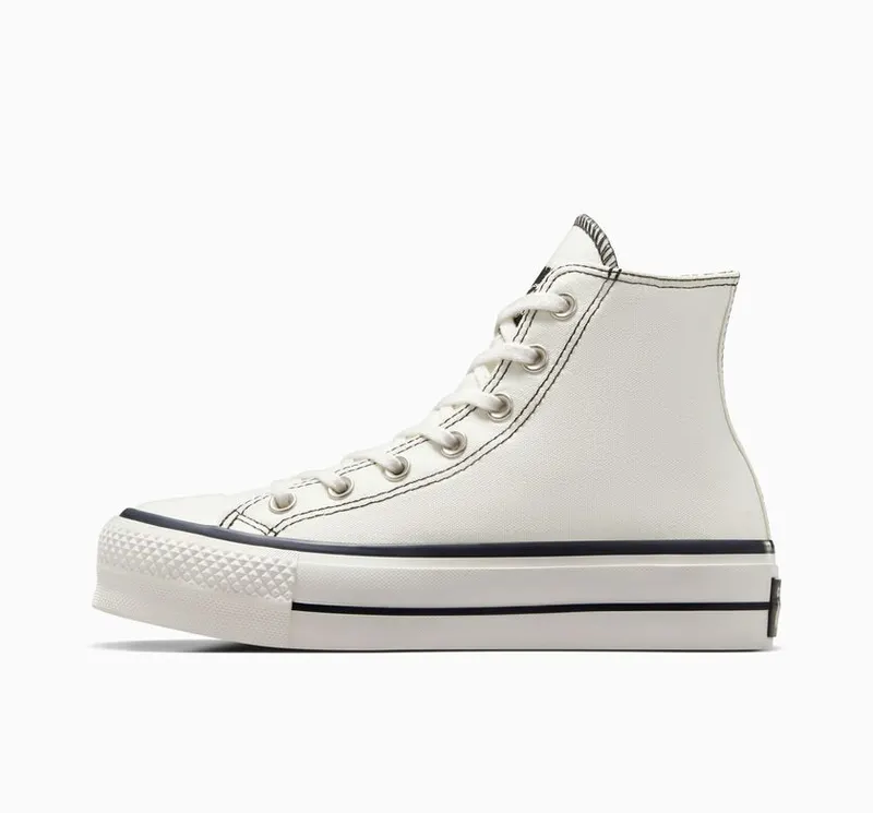 Converse Chuck Taylor All Star Lift Platform Egret/egret/zwart (A07113C)