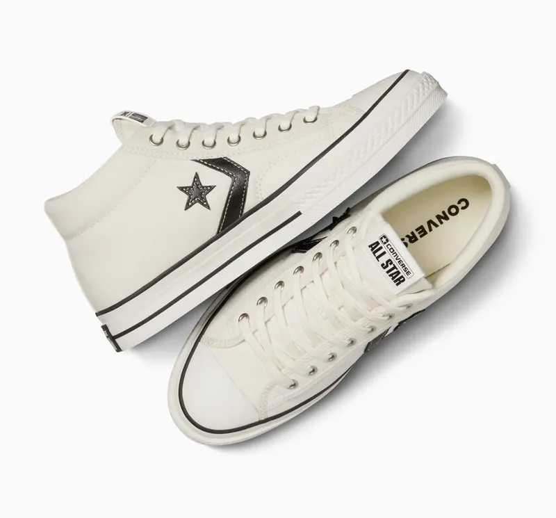 Converse Star Player 76 Vintage White/zwart/egret (A07195C)