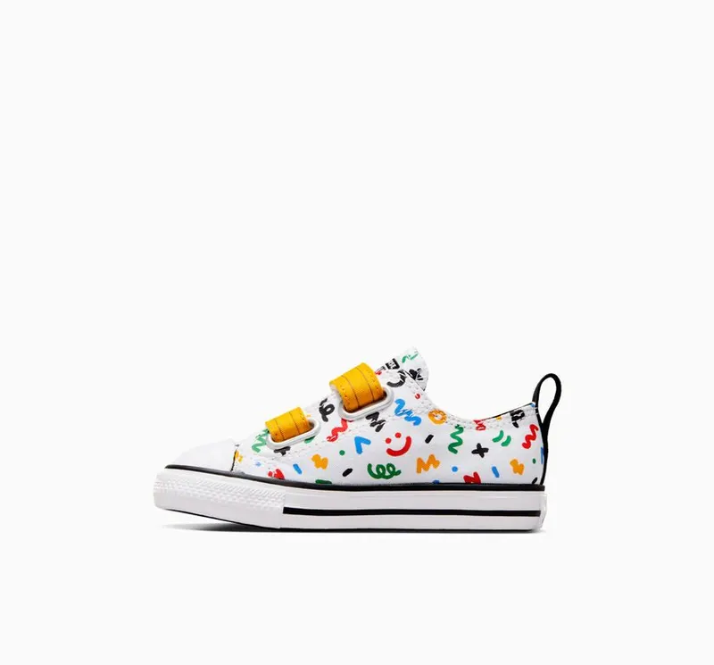 Converse Chuck Taylor All Star Easy On Doodles Wit/geel/zwart (A07219C)