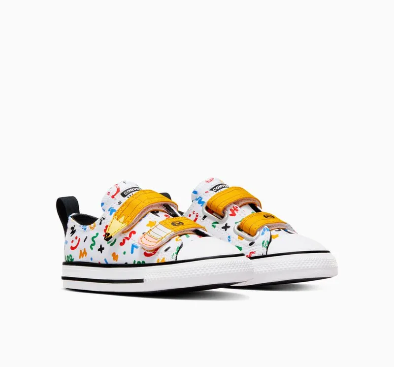 Converse Chuck Taylor All Star Easy On Doodles Wit/geel/zwart (A07219C)