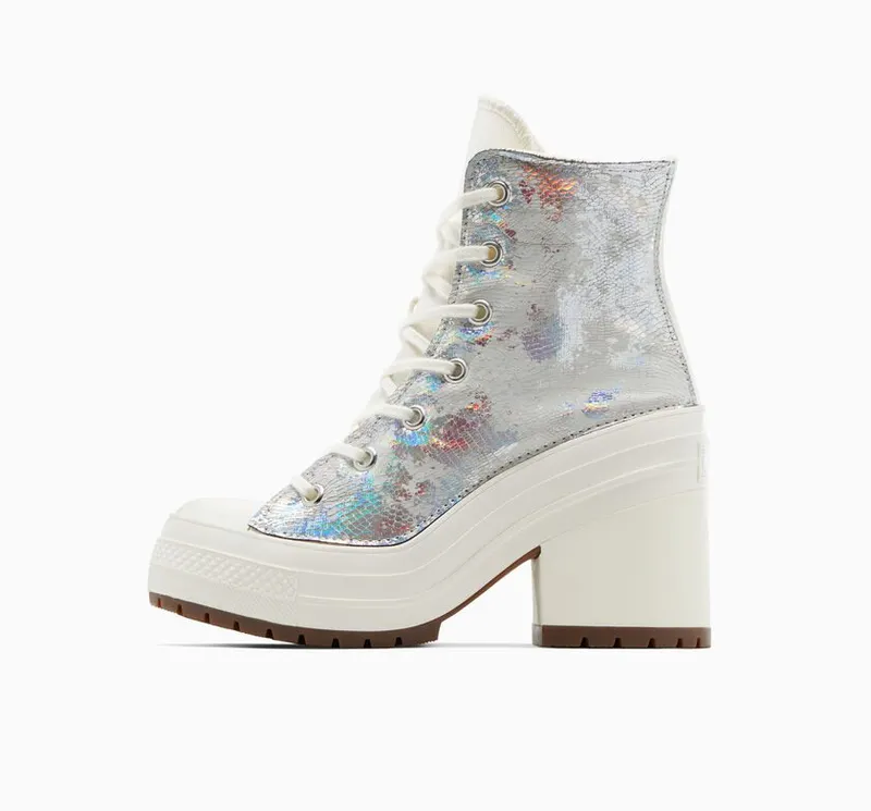 Converse Chuck 70 De Luxe Heel Metallic Metal Silver (A07918C)