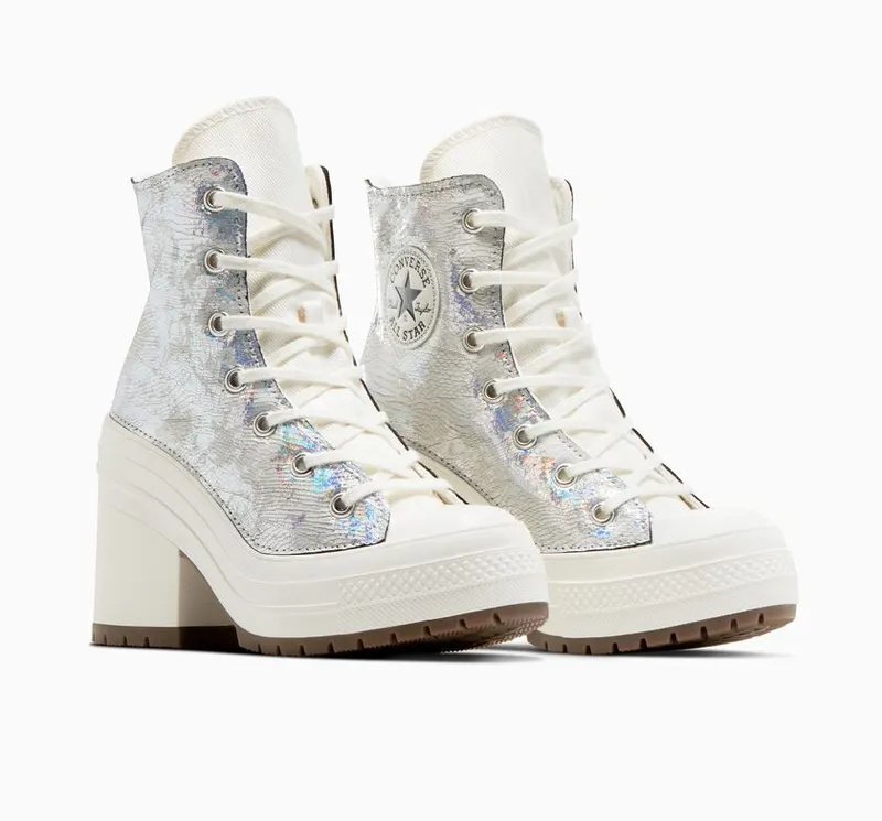 Converse Chuck 70 De Luxe Heel Metallic Metal Silver (A07918C)