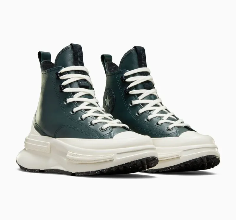 Converse Run Star Legacy CX Platform Fleece-Lined Leather Secret Pines/egret/black (A07940C)