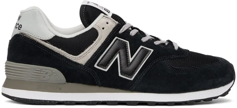 New Balance Black 574 Core Sneakers (ML574EVB)