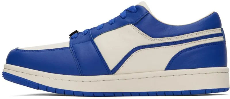 CALVINLUO Blue Square Toe Sneakers (CLFM22127)