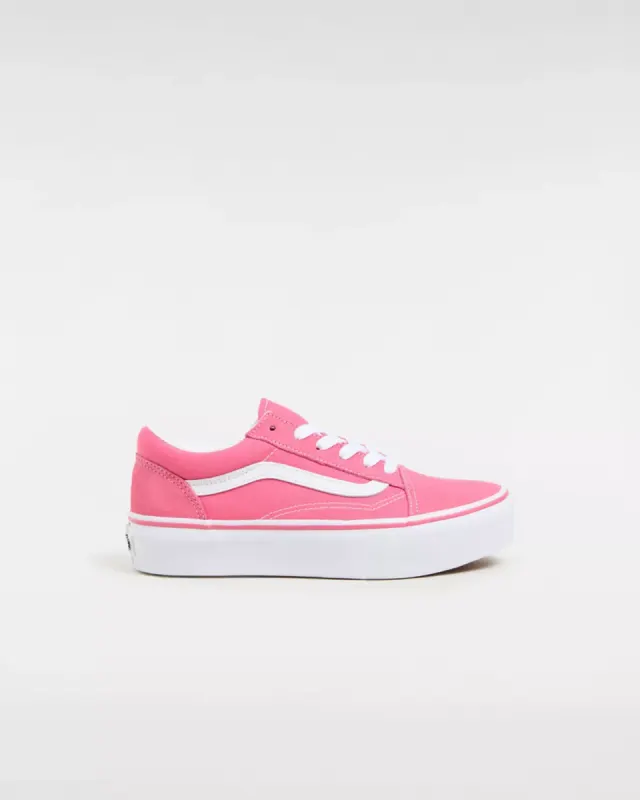 VANS Old Skool Platform Kinderschoenen Zwart (VN0009PDG3X)