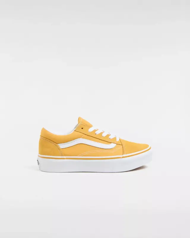 VANS Old Skool Platform Kinderschoenen Geel (VN0009PDLSV)