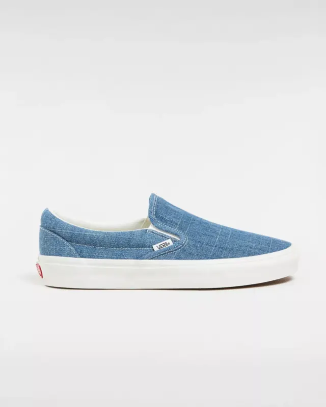 VANS Classic Slip-on Summer Linen Blauw (VN0009Q7Y6Z)