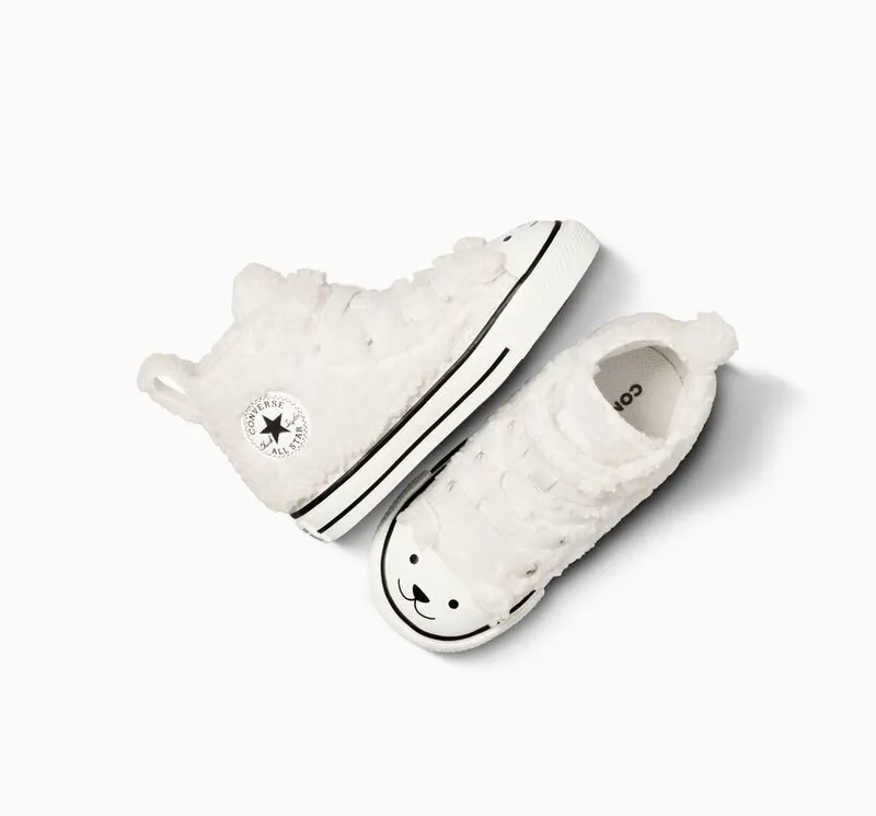 Converse Chuck Taylor All Star Easy On Faux Sherpa Egret/vintage White (A07960C)