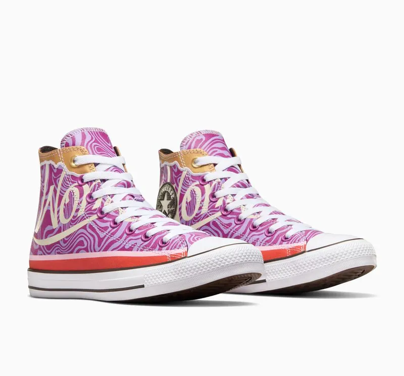 Converse Converse x Wonka Chuck Taylor All Star Swirl Pixel Purple/wit/zwart (A08154C)