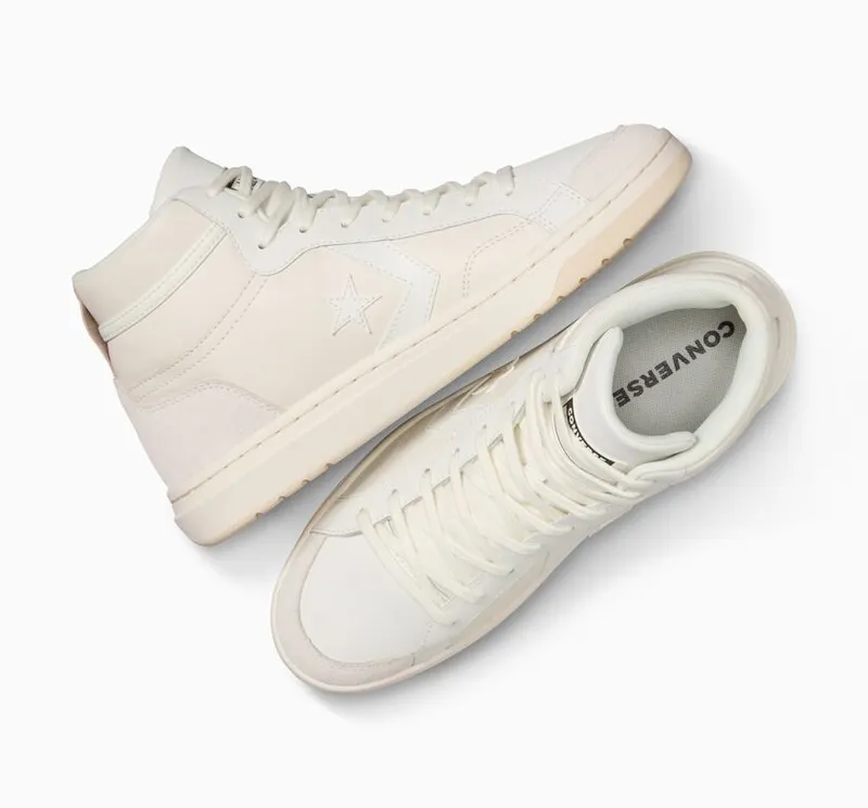 Converse Pro Blaze Classic Leather & Suede Egret/vintage White (A09082C)