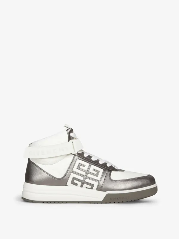 Givenchy G4 high top sneakers in laminated leather (BH008UH1Q6-070)