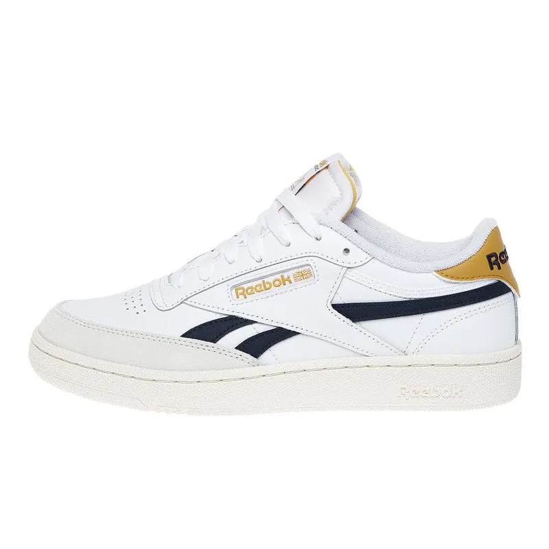 Reebok Club C Revenge Footwear White / Vector Navy / Retro Gold (ID9315)