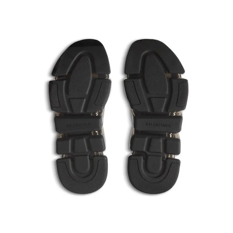 Balenciaga Speed 2.0 Full Clear Sole Recycled Knit Sneaker Black (617239W2DC41000)
