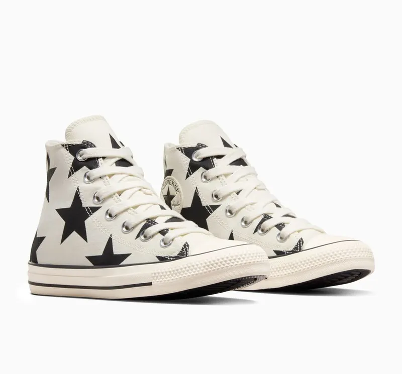 Converse Chuck Taylor All Star Large Stars Egret/zwart/egret (A09898C)