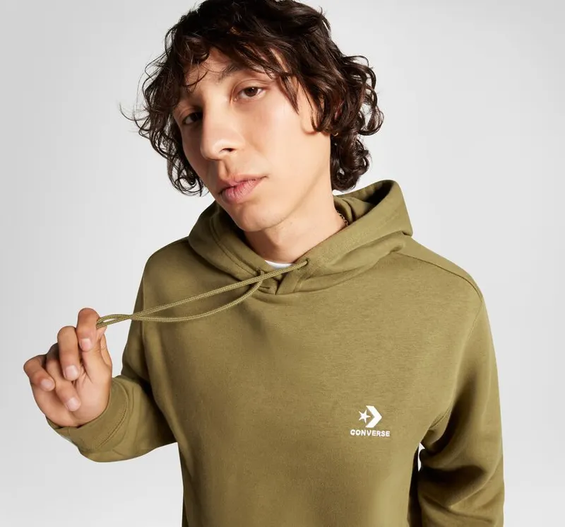 Converse Converse Go-To Embroidered Star Chevron Fleece Hoodie met standaardpasvorm Cosmic Turtle (10024509-A23)