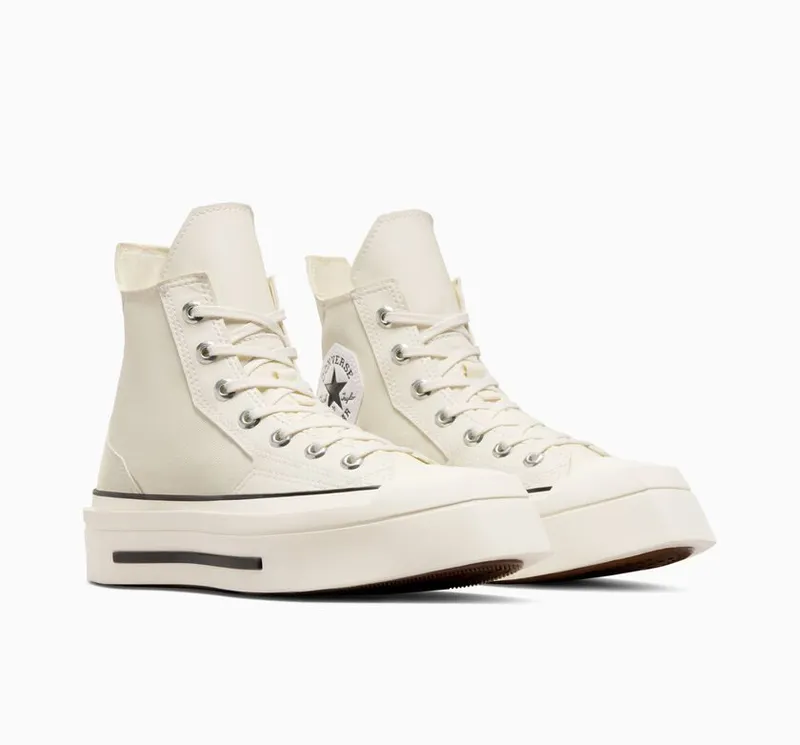 Converse Chuck 70 De Luxe Squared Egret/zwart/egret (A06436C)