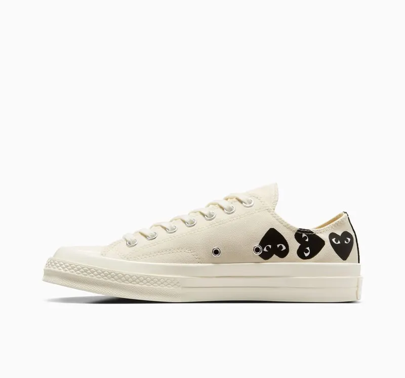 Converse Converse x Comme des Garçons PLAY Chuck 70 Multi Heart Milk/zwart/egret (A08150C)