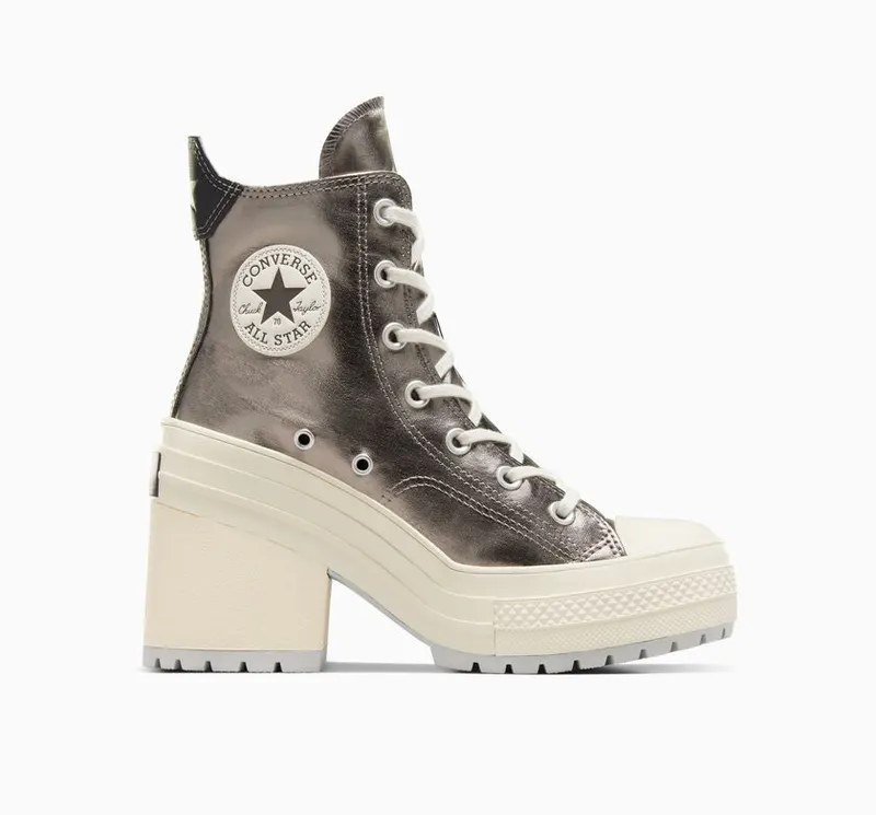 Converse Chuck 70 De Luxe Heel Metallic Metallic Gunmetal (A09896C)