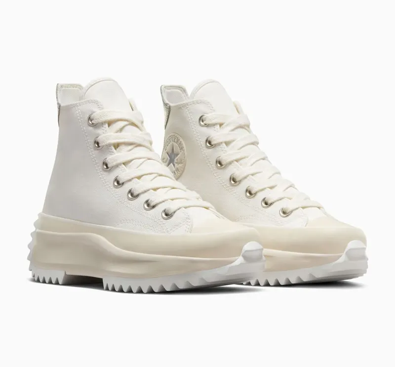 Converse Run Star Hike Platform Metallic Vintage White/natural Ivory (A09901C)
