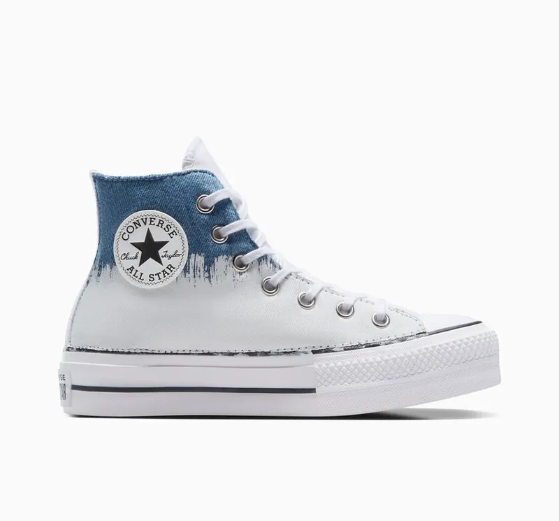 Converse Chuck Taylor All Star Lift Denim Paint Denim White Paint (A10226C)