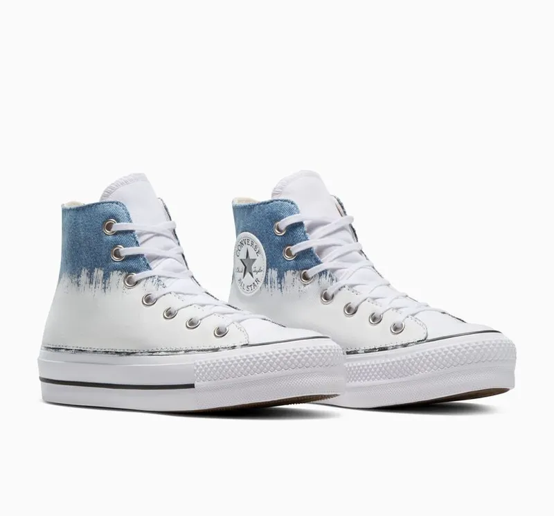 Converse Chuck Taylor All Star Lift Denim Paint Denim White Paint (A10226C)