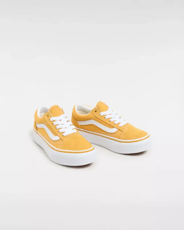 VANS Old Skool Platform Kinderschoenen Geel (VN0A3TL3LSV)