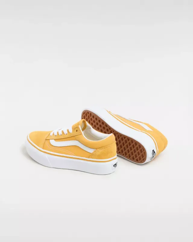 VANS Old Skool Platform Kinderschoenen Geel (VN0A3TL3LSV)