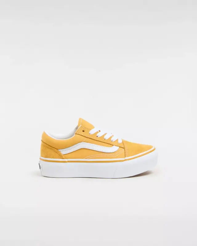 VANS Old Skool Platform Kinderschoenen Geel (VN0A3TL3LSV)
