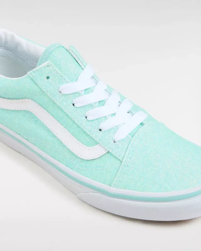 VANS Old Skool Glitter Kinderschoenen Blauw (VN0A5EE6O33)