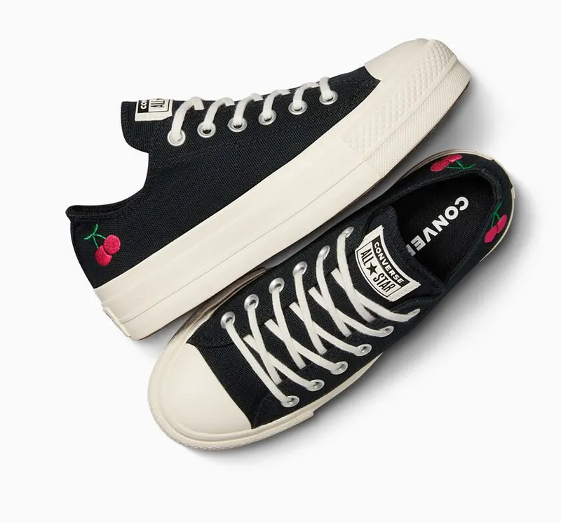Converse Chuck Taylor All Star Lift Platform Cherries Zwart/egret/rood (A08862C)