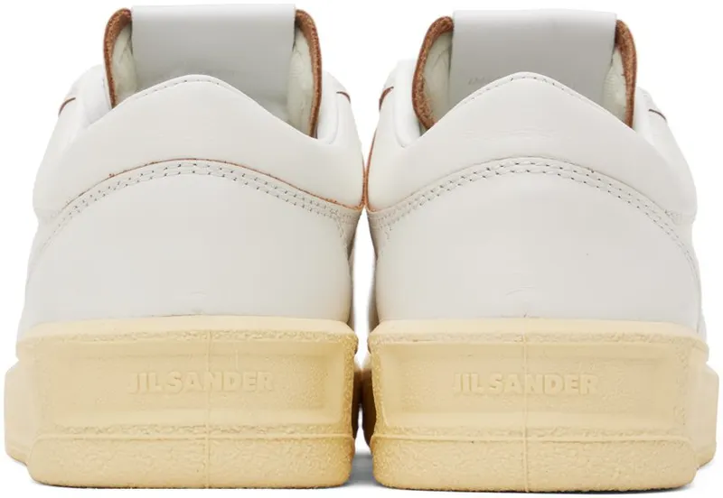 Jil Sander White Lace-Up Sneakers (J32WS0014_P2644)