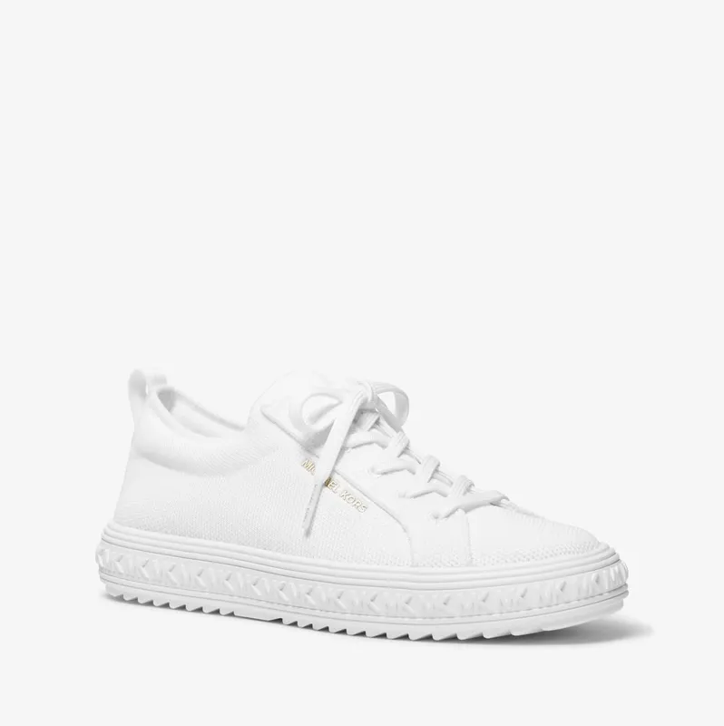 Michael Kors MK Grove Knit Trainers – Optic White (43S4GVFS1D-1999)