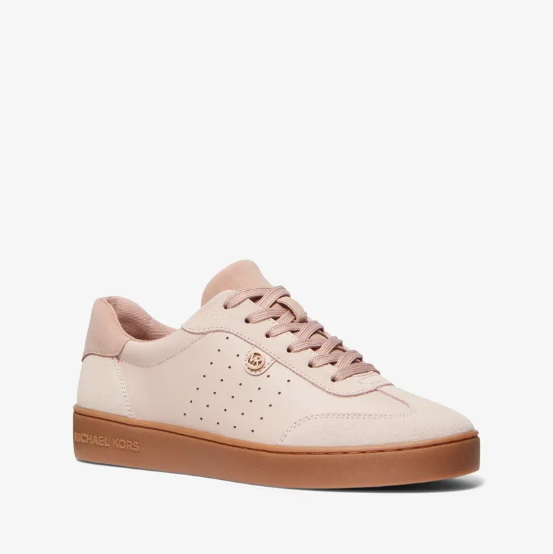 Michael Kors MK Scotty Leather Trainers – Soft Pink (43S4SCFS2L-1663)