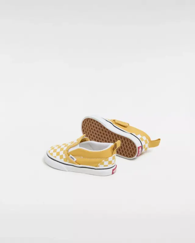 VANS Classic Slip-on Klittenbandschoenen Voor Peuters Geel (VN000UBSLSV)