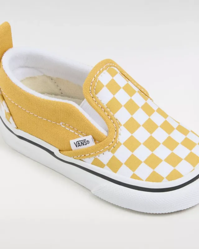 VANS Classic Slip-on Klittenbandschoenen Voor Peuters Geel (VN000UBSLSV)