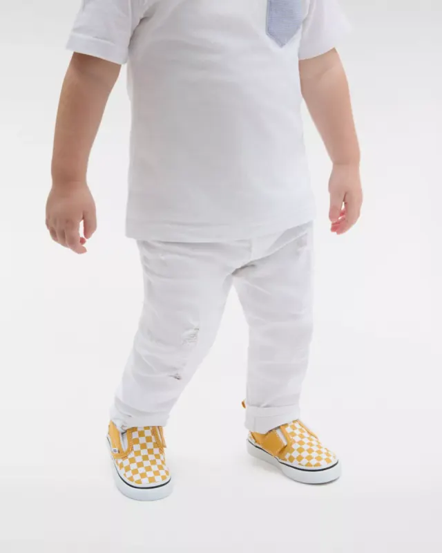 VANS Classic Slip-on Klittenbandschoenen Voor Peuters Geel (VN000UBSLSV)