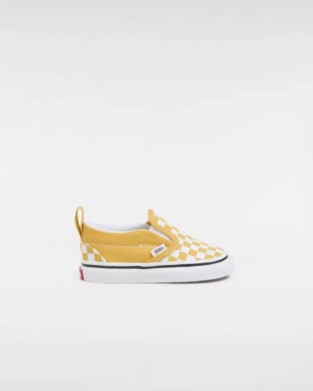 VANS Classic Slip-on Klittenbandschoenen Voor Peuters Geel (VN000UBSLSV)