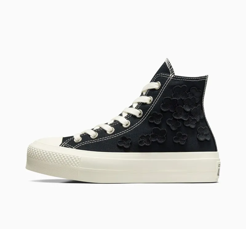 Converse Chuck Taylor All Star Lift 3D Flowers Zwart/zwart/egret (A09099C)