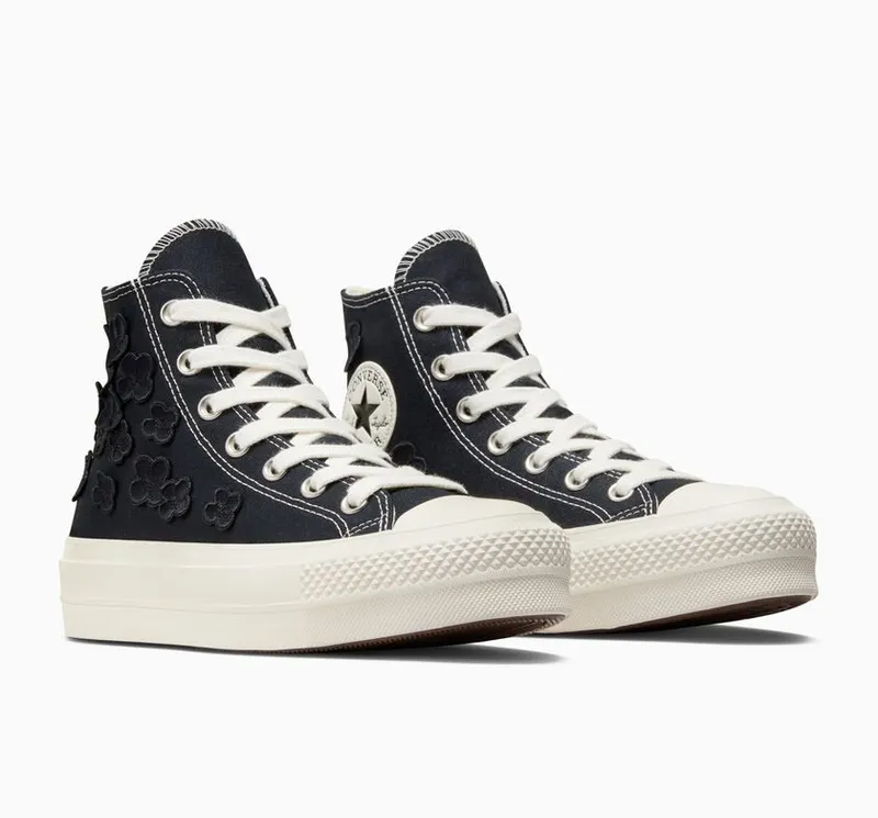 Converse Chuck Taylor All Star Lift 3D Flowers Zwart/zwart/egret (A09099C)