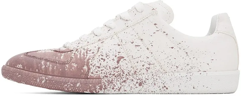 Maison Margiela White & Blue Replica Sneakers (S37WS0568 P4711)