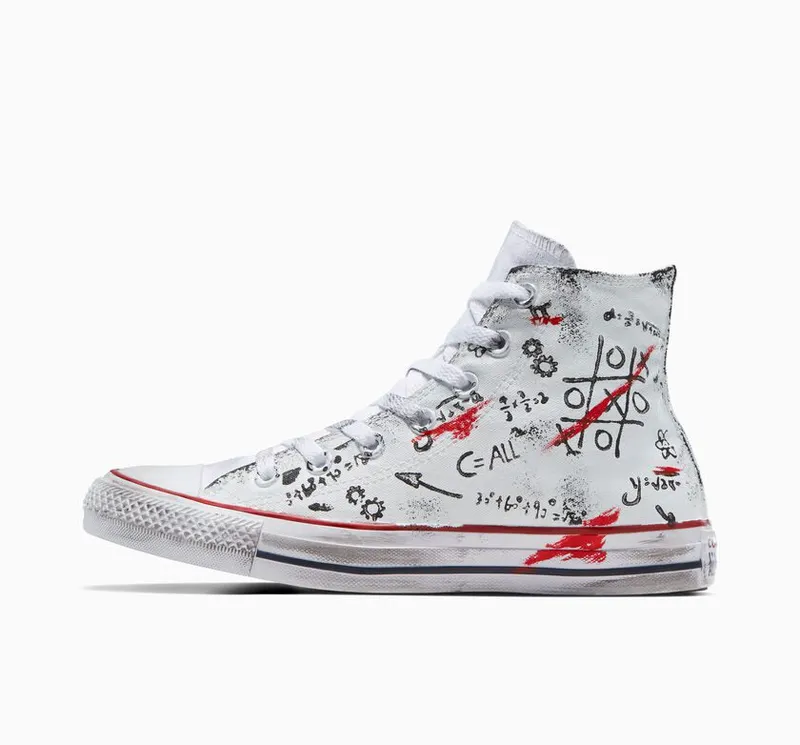 Converse Chuck Taylor All Star Scuffed White Hand Paint (A10237C)