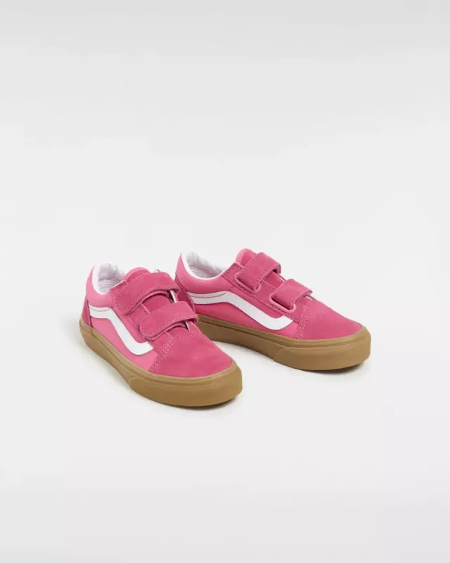VANS Old Skool Kinderschoenen Met Klittenband Roze (VN000CS1PNK)