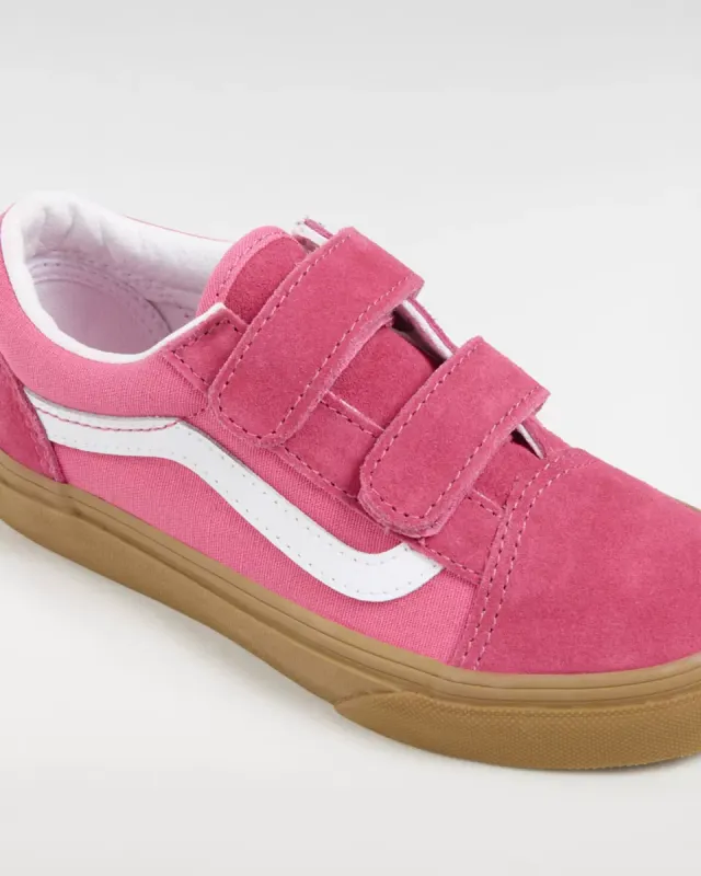 VANS Old Skool Kinderschoenen Met Klittenband Roze (VN000CS1PNK)