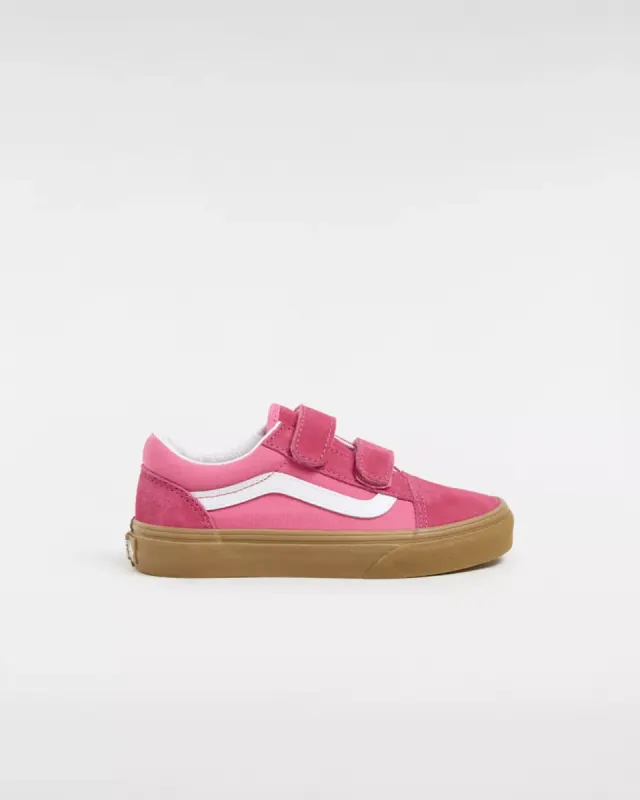 VANS Old Skool Kinderschoenen Met Klittenband Roze (VN000CS1PNK)