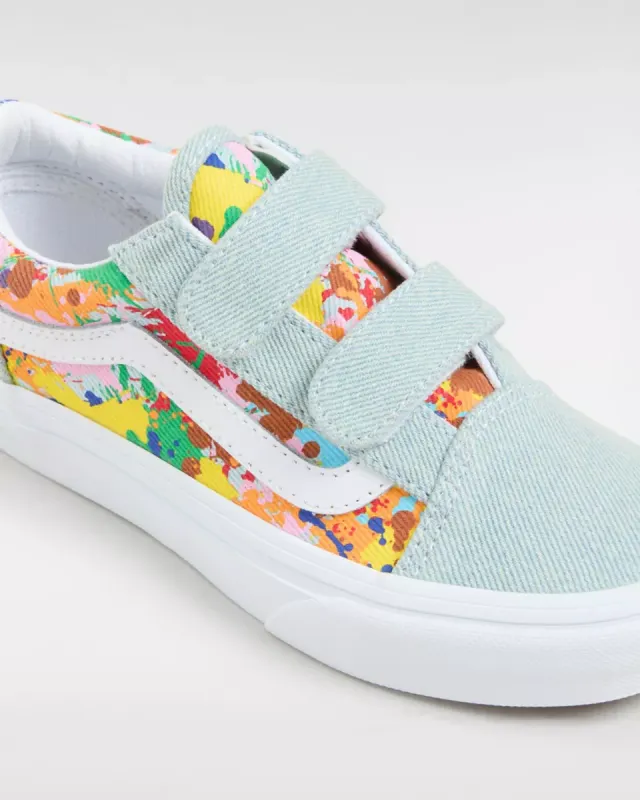 VANS Old Skool Kinderschoenen Met Klittenband Multicolour (VN0A4BUVCYL)