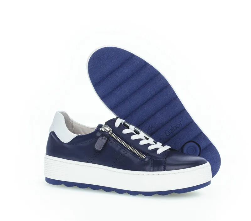 Gabor Lage sneakers Blauw (46.058.66)