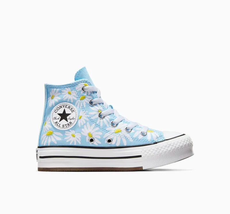Converse Chuck Taylor All Star Lift Platform Floral True Sky/dandy Lion/wit (A06338C)